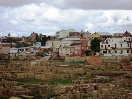 Producao manual de tijolos