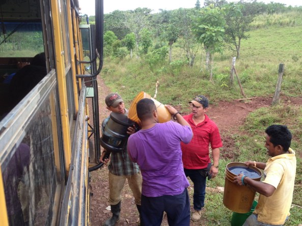 Parada para abastecer