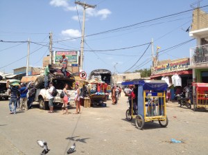 Aguardando transporte em Uríbia
