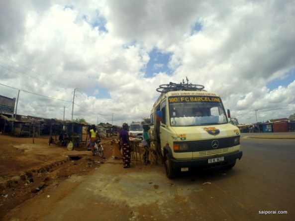 Aguardando o transporte